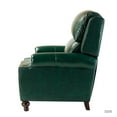 thumbnail image 5 of 14 Karat Home Leoncio Genuine Leather Cigar Recliner Set of 2 in Green, 5 of 11