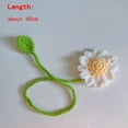 thumbnail image 2 of Women Charms Strawberry Pagination Mark Pink Red Yellow Wool Strawberry Keychain Knitted Strawberry Pendant Flower Leaf Pendant Knitted Bookmark 10, 2 of 8