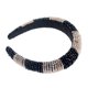 thumbnail image 1 of Minnieouse Diadema con cuentas de cristal, esponja gruesa Flexible, Color a juego, tejido con diamantes de imitación, tocado para mujer, adorno de boda Accesorio para el cabello champán+negro Minnieouse  AP010972-07B, 1 of 6