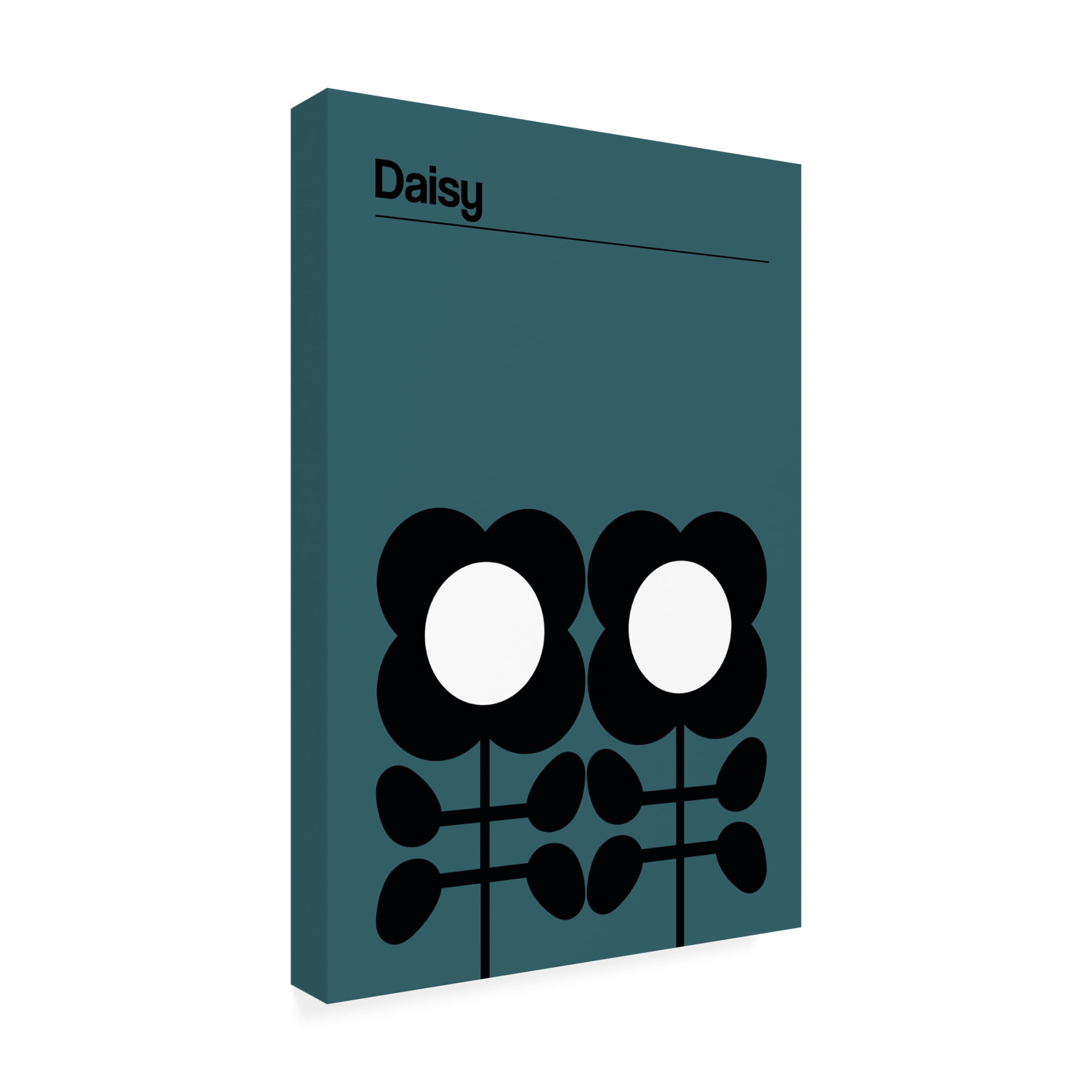Trademark Fine Art Frances Collett  Daisy Teal Canvas Wall Art
