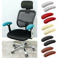 thumbnail image 5 of Black-1 Pair Polyester Armrest Covers for Office Chair - Removable, Elastic, Washable and Waterproof, 5 of 5