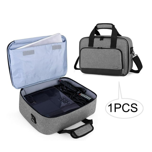 Bolsa para proyector con bolsillos de almacenamiento para hombro, funda de transporte portátil para VS250, Pjd5255, EX3240, MH535FHD y VS350