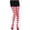 Red M, variant on Ladies Christmas Striped Panty Stockings Holiday Stockings Party Stockings