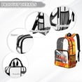 thumbnail image 6 of Xoenoiee Fire Fighting Truck Print 17 Inch Backpack for Kids Boys 17 Inch Clear Backpacks Transparent Large Schoolbag PVC See Through Bookbag Rucksack Satchel for Kindergarten Primary Student, 6 of 7