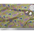 thumbnail image 3 of Soimoi Velvet Fabric Artistic Paisley Decor Fabric Printed Yard 58 Inch Wide, 3 of 3