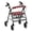 Santa Claus, variant on HELLHERO Christmas Gingerbread Walker Rollator Seat Back Cover for Seniors Polyester Fabric Seat Back Cover Reusable Gift Option Waterproof Cover