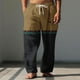 thumbnail image 1 of Pantalones largos para hombre, cintura elástica, transpirables, cómodos, suaves, informales, de playa, de poliéster., 1 of 5