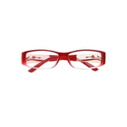 Eyebogo Kaylee Women Rectangular Reading Glasses, Red, +2.25