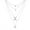 Silver, variant on Neck Pendant Stainless Silver Color Long Chain Necklace for Dating,Silver