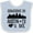 Blue and White, variant on Inktastic Austin Texas Someone Loves Me Skyline Boys or Girls Baby Bib