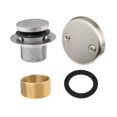 thumbnail image 3 of deevoka Bathtub Drain Tip Anti Clogging Tub Drain Trim Set for Bedroom Bathroom Sink Brushed, 3 of 9