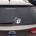 thumbnail image 3 of Sticker for car, Stickers Paws with heart for cars, . Black, 3 of 4