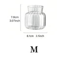 thumbnail image 1 of HLONK 1pc Nordic Creative Transparent Vases Glass Plant Bottle Flower Pot Hydroponic Terrarium Arrangement Container Table Vase Decor, 1 of 8