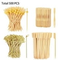 thumbnail image 6 of 500-Piece Cocktail Pick Set: 4 Styles Fancy Toothpicks for Appetizers 3 Sizes, 6 of 9