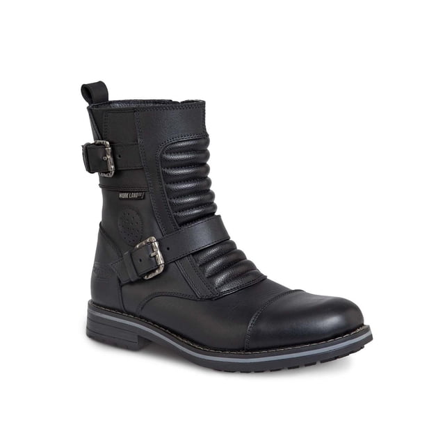 Bota Biker Hombre Moto Workland 89737 Negro
