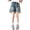 Blue, variant on Huanglei Girls Denim Shorts Summer Edition Slim Fit Little/Big Kids With Distressed Details For Everyday Casual Wear ,Girls Short Denim Pants /Size 5-6 Years(Blue)