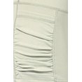 thumbnail image 5 of High Waist Side Ruched Biker Shorts With Pockets - Sage, 5 of 5