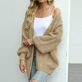 thumbnail image 4 of Sweaters for Women Winter Clothing for Women Women's Long Sleeve Open Front Casual Lightweight Soft Knit Cardigan Sweater Outerwear, 4 of 8