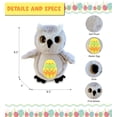 thumbnail image 3 of DolliBu Super Soft Big Eye Owl Bird with Yellow Easter Egg Plush - Perfect Wild Life Stuffed Animals for Easter Basket, Cute Easter Egg Stuffed Animal Spring Toys for Girls, Boy, Baby - 8.5 Inches, 3 of 7