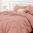 thumbnail image 3 of Juego de edredón Bedsure, tamaño queen, rosa empolvado, 7 piezas, 3 of 8