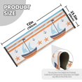thumbnail image 5 of Yayeee Runner Rug for Bedroom 2'x6' Machine Washable Hallway Non Slip Mat, Blue Nautical Pattern, 5 of 8
