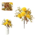 thumbnail image 5 of Artificial Flowers Fall Bouquet,Fake Dried Flower Floral Arrangement with Eucalyptus,Faux Chrysanthemum Pom Pom Stems for Kitchen Bathroom Table Centerpieces Fall Home Decor, 5 of 5