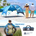 thumbnail image 2 of Carpa de playa Flycoop, 270 x 165 x 155 cm, ventilación 360°, azul, 2 of 9