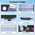 thumbnail image 2 of SMAD Mini Propane Fridge AC 110V DC 12V Gas Refrigerator Quiet RV Campervan Fridge 1.4 Cu ft, 2 of 10