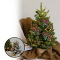 thumbnail image 2 of Adorno Para Árbol De Navidad Rojo A Cuadros Copo De Nieve Lazo Pequeño Decoración Navideña Colgante Material, 2 of 6