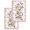 White, variant on Pink Orchid Kitchen Dish Towels for Drying Dishes Set of 3, Spring Floral Flowers Leaves Botanical Waffle Weave Microfiber Hand Tea Bathroom Towels Quick Dry & Absorbent Towel 15.7x23.6
