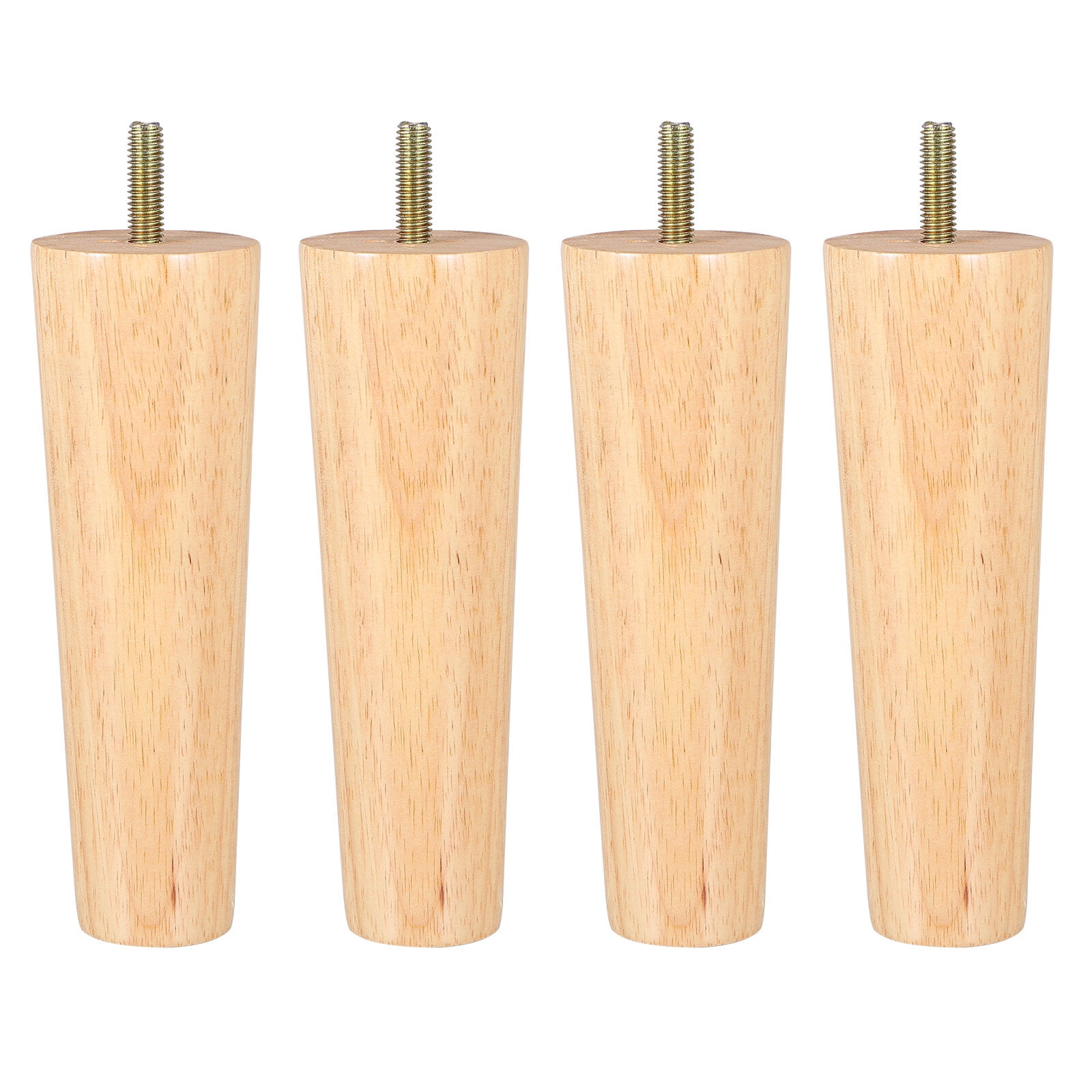 NUOLUX 4pcs Solid Wood Furniture Table Legs Sturdy Tapered Wooden