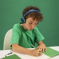thumbnail image 2 of JLab JBuddies Studio On-Ear Wired Kids Headphones 2-in-1 Bundles, 3.5mm Plus USB-C Adapter, Volume Safe, Folding, Blue/Green, 2 of 9