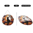 thumbnail image 3 of Halloween Black Cat Moon Pearl Diamond Suncatcher Kit, 2D Acrylic Diamond Art Hanging Ornament with Crystal Rhinestones, Double Sided Window Decor, DIY Holiday Craft, 3 of 7