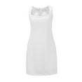 thumbnail image 5 of DHFJKG Summer Dresses For Women Sleeveless Formal Casual Wear Wedding Guest Dress Square Neck Mini Bodycon Slim Fit Sundress Soft Dresses, 5 of 5