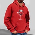 thumbnail image 2 of Turilly Hoodies Men Christmas Print Hoodie With Kangaroo Pocket Casual Pullover Sweatshirt, 2 of 4