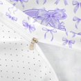 thumbnail image 4 of Manfei Purple Bow Tie Twin Bedding For Girls,Letter G Initial Print Duvet Cover Set For Kids,Reversible,2pcs(No Comforter), 4 of 6