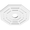 thumbnail image 2 of 20"OD x 4"ID x 8"C x 1"P Westin Architectural Grade PVC Contemporary Ceiling Medallion, 2 of 11