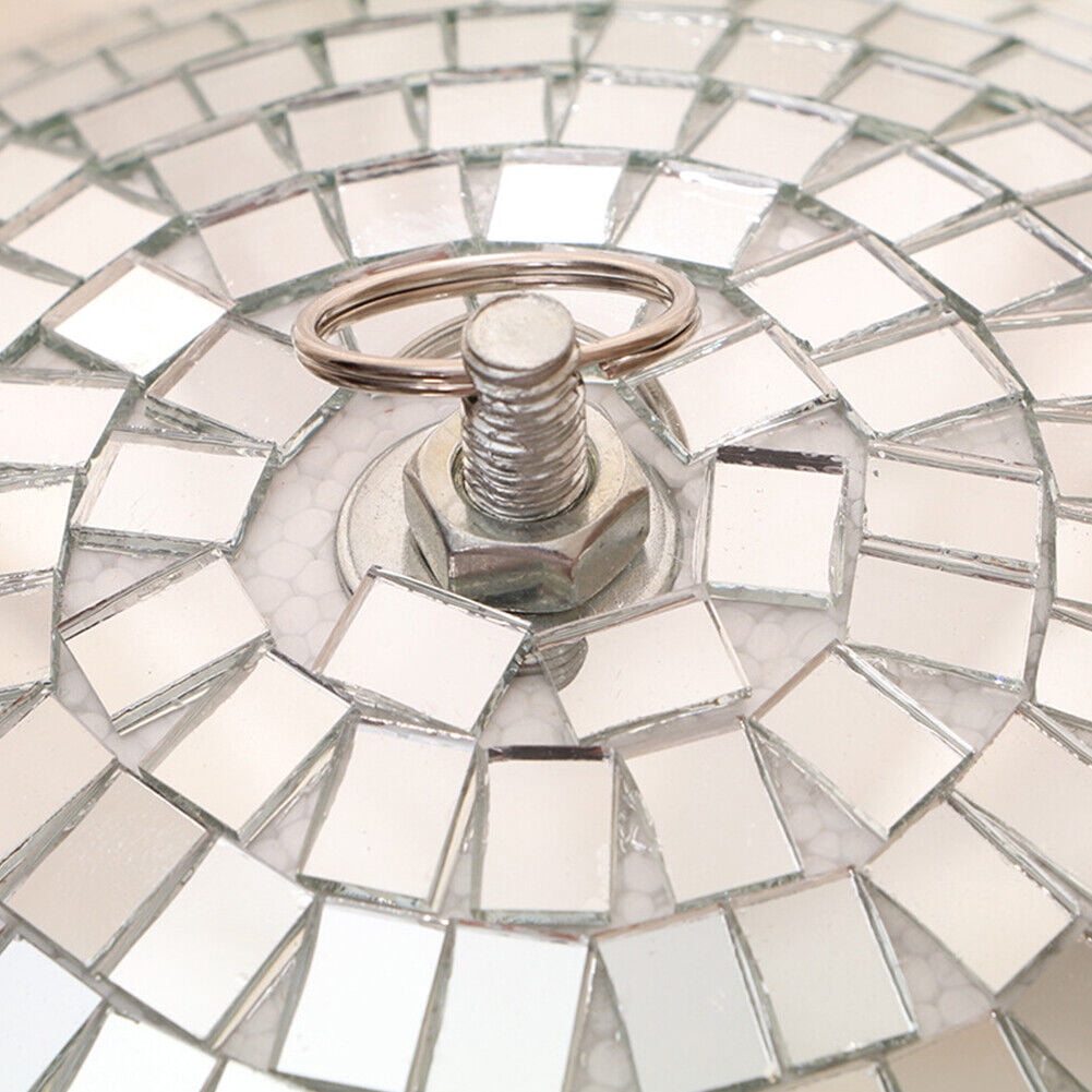 US 12" Mirror Glass Disco Ball Large Home Party Club DJ Dance Stage Lighting