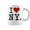 Black, variant on Love New York Heart Love Ny New York Love Nyc Coffee Mugs