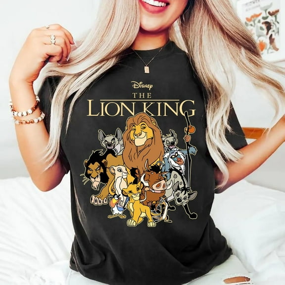 Retro Lion King Comfort Colors T-Shirt, Simba Mufasa Timon Pumbaa Disney Group Tee, Family Matching Disney Animal Kingdom Trip