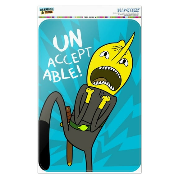Adventure Time Lemongrab Unacceptable Home Business Office Sign