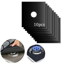 UHIAGREE 10 Pack Gas Stove Burner Covers,10.6" x 10.6" Non-Stick Stove Top Range Protectors,Reusable
