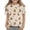 Coffee, variant on Toddler Girls T-shirts, Summer Printed Crewneck Casual Short Sleeve Tops Tee Khaki Size 4 T