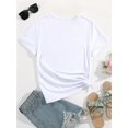 thumbnail image 2 of Valentine's Day "You Have Me" Print Women's T-Shirt - Casual & Sporty Round Neck, Long Sleeve, in Camisetas para mujer, lindas camisetas con estampado gráfico, de manga corta, estilo casual, para ve, 2 of 7