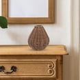 thumbnail image 4 of Hytrove Florero Cesta Decorativa De Sintético Marrón Para Hogar Con Estilo Vintage Bohemio, 4 of 6