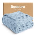 thumbnail image 1 of Manta de cama, azul marino, supersuave, 130 x 180 cm, 1 of 7