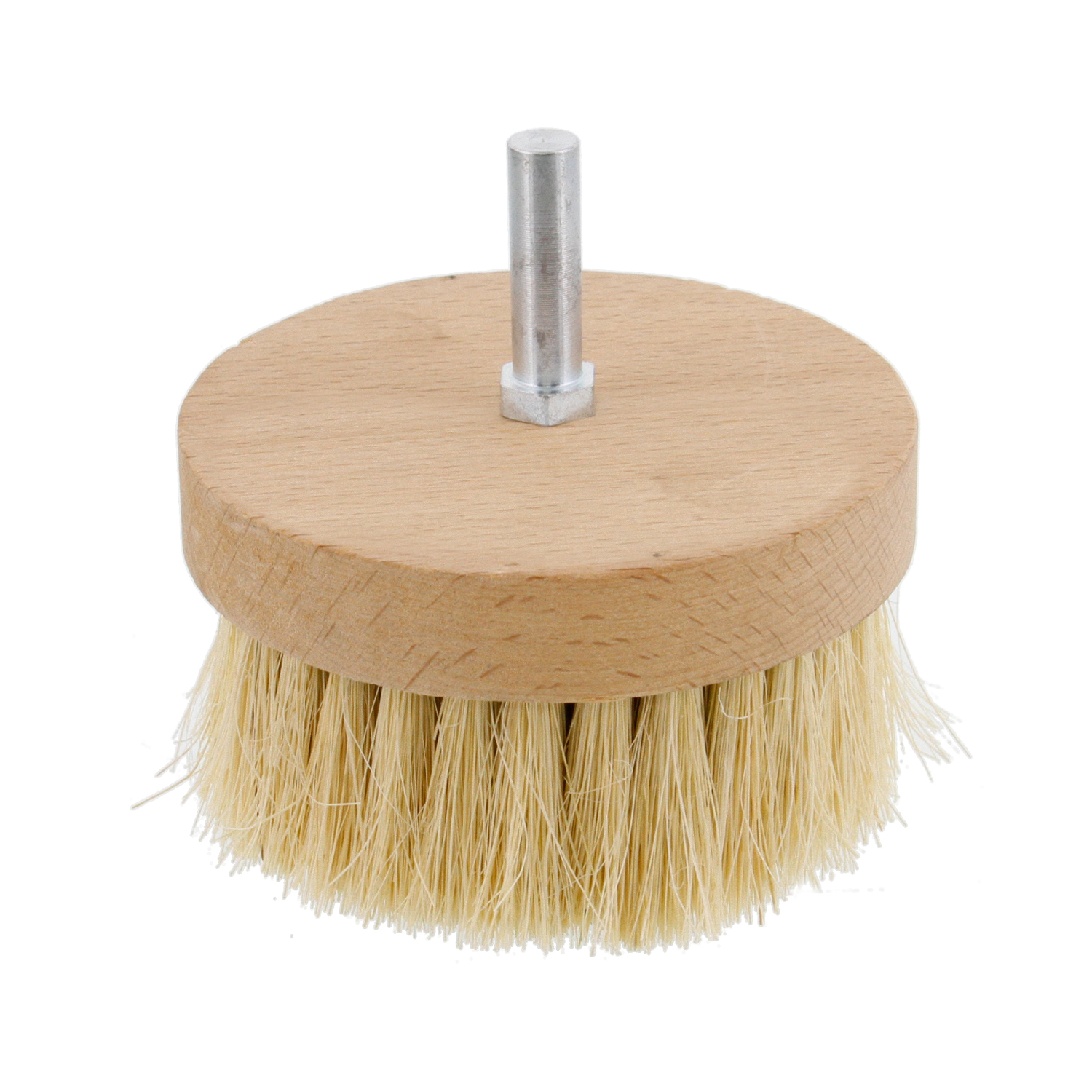 4" Wide Chalk and Wax Buffing Brush with 3/8" Drill Arbor Unique