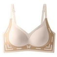thumbnail image 3 of Guluxicc Jelly Bras for Women Seamless Minimizer Bra Full Coverage Comfortable Push Up Bras, Beige, M, 3 of 8