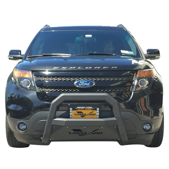 VGUBG-1763-1360BK 3 inch Black Optimus Series Bull Bar with Skid Plate