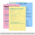 thumbnail image 3 of BAZIC 100 Sheets Pastel Color Multipurpose Paper 8.5"x11", Colored Copy Paper Fax Laser Printing (100/Pack), 2-Packs, 3 of 5